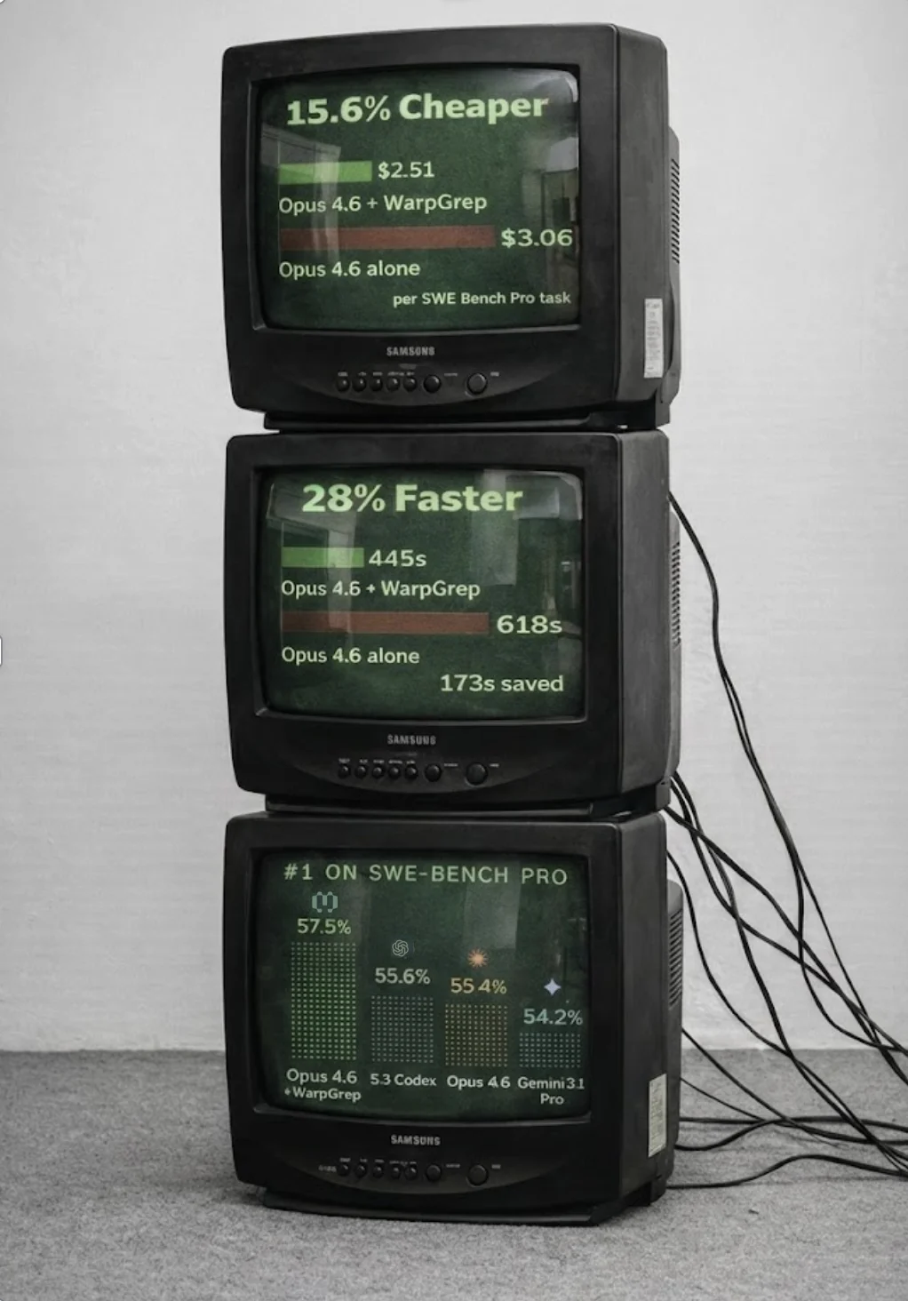 WarpGrep v2: 15.6% cheaper, 28% faster, #1 on SWE-Bench Pro